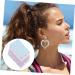 Lurrose 9 sheets Faux Pu Fabric Handmade Egg Making Themed Diy Jewelry Leather Artificial Printing - Buy Online on GoSupps.com