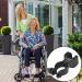6 PCS Cane Holder for Drive Rollator 360 Degree Rotation Convenient Cane and Crutches Stick Holde for Bike Suitable for Crutch Holder Wheelchair Mobility Scooter Bike(Black) - Buy Online on GoSupps.com