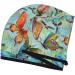 Hair Towel Wrap - Quick Drying Towel Turban with Button | Retro Seamless Flying Butterflies | Perfect for International Shipping - Buy Online on GoSupps.com