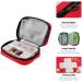 Naanle Red Cross Pill Box - Portable 7 Day Travel Organizer Bag for Vitamins & Supplements - Compact Multi-Colored Design - Buy Online on GoSupps.com