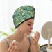 Hair Towel Wrap - Quick Drying Hair Turban with Button | Animal & Leaf Design - Buy Online on GoSupps.com