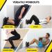 Nordic Hamstring Curl Strap - 420 lb Capacity for Hamstring Curls, Sit-ups, Spanish Squats, Ab Workouts - Easy 5 Second Setup - Home Fitness Equipment in Yellow - Buy Online on GoSupps.com