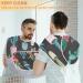 Beard Bib Apron for Men | Non-Stick Waterproof Hair Catcher | Grooming Cape with Watercolor Cactus Flower - Buy Online on GoSupps.com