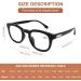 AQWANO Computer Reading Glasses - Blue Light Blocking Round Frames 4 Pack Anti-Blue Ray Readers for Men & Women Strength 1.5 - Reduce Eyestrain - Buy Online on GoSupps.com