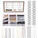 Wohap 420 pieces bobby pins and U-shaped hairpins with mini elastic hair tie ligaments for women girls braid and daily hairstyles (brown/black/gold/silver)