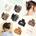 Small Matte 7 Color Hair Clips for Women Girls Kids - 1.6 Inch Mini Claw Clips for Thin Thick Hair - Non-slip Cute Double Rows Design - Square Jaw Clips with Gift Box - Buy Online on GoSupps.com
