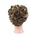 GIRLSHOW Messy Curly Big Hair Scrunchies 2.82oz Synthetic Hair Bun Extensions - Ash Blonde & Medium Golden Brown Mixed Updo for Women/Girls - Buy Online on GoSupps.com