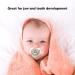 Bling Baby Pacifier - Healthy & Practical Pacifier with Clips for 6-18 Months | International Shipping Available (White) - Buy Online on GoSupps.com