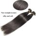 16" Pre Bonded Human Hair Extensions 0.5g*200 Strands #1B Natural Black (100g) - Buy Online on GoSupps.com