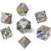 DND Rainbow Stripe Metal Dice Set - 7 PCS Zinc Alloy D&D Dice with Gift Case for Dungeons and Dragons - Buy Online on GoSupps.com