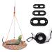 Reptile Hammock with Pet Leash Reptile Hammock Swing Hanging Bed Cotton Rope Weaving Lizard Swing Bed Swing Toy Reptile for Lizard Reptiles Birds Pets