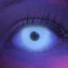 Colored UV contact lenses 1 pair of white black light glow white neon color lenses.Annual lenses Top quality for Halloween Mardi Gras Fastnacht Carnival including contact lens containers - without strength