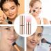 Portable Makeup Brush Small Multipurpose Cosmetics Brushes | Portable Face Makeup Brushes Beginner Friendly Powder Brush for Home Travel Gold - Buy Online on GoSupps.com