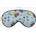 Cartoon Rescue Vehicles Sleep Mask | Soft Light-Blocking Blindfold for Women - Adjustable Traffic Car Eye Cover - Buy Online on GoSupps.com