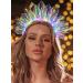 DRESBE LED Laser Headband Translucent Light Up Hair Hoop Sparkly Party Nightclub Rave Hair Accessories for Women and Girls