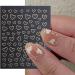 8 Sheets Metallic Heart Love Nail Decals - 3D Self-Adhesive Nail Stickers in Gold, Silver, Rose Gold, and White - French DIY Nail Decoration and Manicure Accessories for Women - Buy Online on GoSupps.com