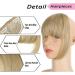 Bangs Hair Clip Fake Blunt Air Bangs Hair Clip-In Extension Synthetic Fake Fringe Natural False hairpiece For Women Clip In Bangs Bangs Clip in Hair (Color : B3 M8 613) - Buy Online on GoSupps.com