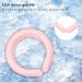Neck Cooling Tube Wearable Cooling Neck Wraps for Heat Heatstroke Prevention Ice Cushion Tube Hands Cold Gel Ice Pack Relief for Hot Flashes and Fever Pink - Buy Online on GoSupps.com