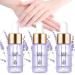 Oveallgo Huile riche en vitamines pour cuticules et cuticules des ongles s rum fortifiant la croissance des ongles renforce l'huile des ongles favorise la croissance rapide des ongles (lavande) Lavande - 3 pi ces