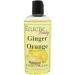 Ginger Orange Massage Oil 4 oz With Sweet Almond Oil and Jojoba Oil Preservative Free Perfect for Aromatherapy and Relaxation 4 Ounce