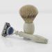 Ivory Shaving Set for Men | Remasuri Hair Brush Stand & Stainless Steel Bowl | Perfect Christmas Gift - Buy Online on GoSupps.com