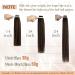 Ugeat Dark Brown Tape In Extensions - Real Hair Balayage 20 Pieces 30 cm #2/6/2 - International Shipping Available - Buy Online on GoSupps.com