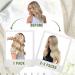 EasYouth 14 Real White Blonde Double Weft Remy Hair Extensions - 70g 3in1 Sew-in #1000 - Buy Online on GoSupps.com