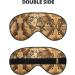 Ancient Map World Globe Print Unisex Sleep Mask | Double-Sided Eye Mask for Sound Sleep & Skin Care - Buy Online on GoSupps.com
