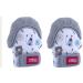 Nuby Soothing Teething Mitten with Hygienic Travel Bag (Grey) (2 Pack)