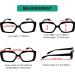 Eyekepper 4 Pack Oversized Square Reading Glasses for Women +2.50 | Stylish & Comfortable Eyewear - Buy Online on GoSupps.com