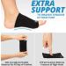 Gel Padded Arch Support Brace for Flat Feet - 2 Pairs - Plantar Fasciitis Compression Sleeves for Women & Men - Foot Pain Relief for Planter Fasciitis & Arch Pain - Black - Buy Online on GoSupps.com