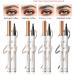 Eyebrow Pencil Waterproof Smudge-proof 3D Natural Makeup Eyebrow Pencil for Men Women Black - Buy Online on GoSupps.com