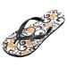 Mnsruu Halloween Damask Flower Pumpkin Flip Flops | Stylish Flip Sandals for Home Spa & Travel | XXL Size for Men & Women - Buy Online on GoSupps.com