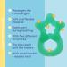 Dentistar Bei ring 2 Set - Baby Teether for 3 Months+ | Soft Dental Aid & Massage Ring - Made in Germany - Gr n & Lila - Buy Online on GoSupps.com