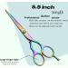 Wishbeauty Professional Hairdressing Scissors - 5.5 inch Hair Scissors for Women & Men - Barber Scissors for Hair Cutting - Sharp Scissor Blades - RightHand Hairdressers Scissors for Salon (Rainbow) - Buy Online on GoSupps.com