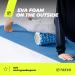Trexo Foam Roller 33x14 cm Premium Massage Roller for Muscle Relaxation & Rehabilitation Supports Up to 200 kg Ideal for Foam Scooters Blue - Buy Online on GoSupps.com
