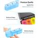 ZIKEE Weekly Pill Organizer | Moisture-Resistant 3x Daily Pill Box | Light-Proof 7 Day Medication Case for Travel | Large Vitamin & Fish Oil Container - Buy Online on GoSupps.com