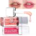 2 Pack Lip Oil Hydrating Lip Gloss Tinted Lip Balm Plumper Clear Lip Gloss Makeup Non-sticky Revitalizing Lip Care Oils-Pink&Rosewood Pink&Orange
