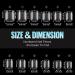 Tomicca Quadrat Artificial Nail Tips - 504 Ultra Short Gel Tips for DIY Nail Art & Studios | 12 Sizes French Full Cover Nail Tips - Buy Online on GoSupps.com
