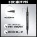 Curved Eyebrow Pen - Eyebrow Pencil Brow Pencil 2-in-1 Dual-Ended Microblading Eyebrow Pen with Micro-Fork-Tip and Precise Brush-Tip Create Natural Hair-Like Brows Long lasting Dark brown - Buy Online on GoSupps.com