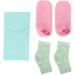 Qukaim Hydrating Neck Wrap Sock Moisturizing Gel Socks and Neck Wrap Reusable Hydrating Elbow Sleeves Pink/Blue/Green - Buy Online on GoSupps.com