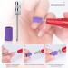 Sanding Bands Nail Drill Bits Set - 100pcs Extreme Fine 180 Grits for Acrylic Nails, Gel Manicures & Pedicures - Professional Drill Bits with Mandrel Bit - Purple - Buy Online on GoSupps.com