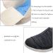 ALASON Diabetic Slippers for Women - Extra Wide Width, Adjustable Closure - Lightweight for Diabetic Edema, Plantar Fasciitis, Bunions, Arthritis - Gray-Black - Size 5.5 Wide - Buy Online on GoSupps.com