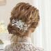 Unicra Crystal Bride Wedding Hair Comb - Silver Pearl Side Accessory for Women & Girls - Buy Online on GoSupps.com