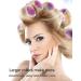 Mabufun Jumbo Hair Rollers Set Hair Rollers Self Grip Curlers For Long Hair No Heat Curlers Heatless Hair Rollers With Clips & Comb 24 Packs (Yellow Pale Red.Green Grey 24Pcs) - Buy Online on GoSupps.com