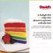 David's Cookies Layered Rainbow Cake - Fresh Gourmet Bakery Dessert, Pre-sliced 14 pcs, 5 Colorful Layers, Great Gift Idea for Women, Men, Kids - Buy Online on GoSupps.com