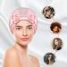 Kenllas 22-Momme 100% Mulberry-Silk Bonnet | Natural Pure Silk Sleep Cap for Women | Curly Hair Care Cover (Pink - Double Layer) - Buy Online on GoSupps.com