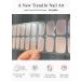 Buy Semi Cured Gel Nail Strips - Glazed Donut Pink | 20 PCS Pearl Chrome Gel Nail Stickers | UV Light Compatible | Salon Quality & Easy Application - Buy Online on GoSupps.com
