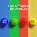 ALMAH Motivational Stress Balls for Kids and Adults (4 Pack)  Stress Relief Balls  Hand Exercise Therapy Balls for Anxiety  Fidget  Tension  Manage Anger and Stress - Buy Online on GoSupps.com