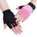 Children fingerless gloves sports half -finger cycling gloves maiden bicycle gloves ultra -down breathable slippeakes for fishing cycling riding fitness for girls and boys